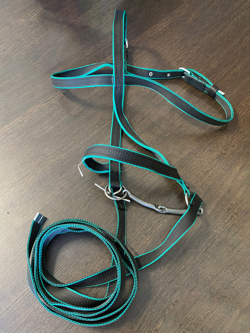 Узда капроновая двойная 25 мм